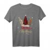 Frohe Weihnachten 2023 Xmas Tree Leopard Geschenk T-Shirt – Festliches Damen-Shirt mit Weihnachtsbaum und Leopardenmuster, ideales Weihnachtsgeschenk