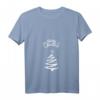 Frohe Weihnachten Damen T-Shirt mit V-Ausschnitt – Festliches Weihnachtsoutfit mit Weihnachtsbaum und Kugeln, ideales Geschenk für Familie & Freunde