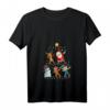 Dabbing Weihnachtsmann Elf Santa Rentier Xmas Weihnachts T-Shirt mit V-Ausschnitt – Lustiges Festtagsoutfit für die ganze Familie & Weihnachtsfeiern