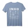 Vorname Ingo Lustiges Spruch Humor T-Shirt – Originelles Geschenk zu Weihnachten, Vatertag & Geburtstag für Freunde, Kollegen & Familie