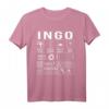 Vorname Ingo Lustiges Spruch Humor T-Shirt – Originelles Geschenk zu Weihnachten, Vatertag & Geburtstag für Freunde, Kollegen & Familie