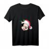 HapDeer Mickey Mouse in Santa Hat Holiday T-Shirt mit V-Ausschnitt – Official Disney Merchandise für Fans jeden Alters
