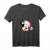 HapDeer Mickey Mouse in Santa Hat Holiday T-Shirt mit V-Ausschnitt – Official Disney Merchandise für Fans jeden Alters