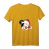 HapDeer Mickey Mouse in Santa Hat Holiday T-Shirt mit V-Ausschnitt – Official Disney Merchandise für Fans jeden Alters