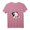 HapDeer Mickey Mouse in Santa Hat Holiday T-Shirt mit V-Ausschnitt – Official Disney Merchandise für Fans jeden Alters