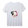 HapDeer Mickey Mouse in Santa Hat Holiday T-Shirt mit V-Ausschnitt – Official Disney Merchandise für Fans jeden Alters