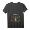 Damen Erstes Weihnachten in Mamas Bauch T-Shirt mit V-Ausschnitt - Lustiges Schwangerschaftsshirt für Weihnachten & unvergessliches Geschenk