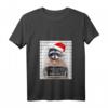 Lustiges Weihnachten Waschbär T-Shirt mit V-Ausschnitt – Humorvolles Xmas Outfit für Tierliebhaber und Waschbären Fans