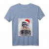 Lustiges Weihnachten Waschbär T-Shirt mit V-Ausschnitt – Humorvolles Xmas Outfit für Tierliebhaber und Waschbären Fans