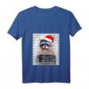Lustiges Weihnachten Waschbär T-Shirt mit V-Ausschnitt – Humorvolles Xmas Outfit für Tierliebhaber und Waschbären Fans