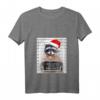 Lustiges Weihnachten Waschbär T-Shirt mit V-Ausschnitt – Humorvolles Xmas Outfit für Tierliebhaber und Waschbären Fans