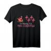 I'm Dreaming Of A Pink Christmas Flamingo T-Shirt – Festliches Weihnachtsoutfit für Familien, Gruppen und Flamingo-Liebhaber
