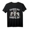 Panda Ich mag halt Pandas T-Shirt für Kinder, Mädchen & Damen – Perfektes Geschenk für Geburtstage & Weihnachten mit lustigem Panda-Design
