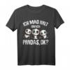 Panda Ich mag halt Pandas T-Shirt für Kinder, Mädchen & Damen – Perfektes Geschenk für Geburtstage & Weihnachten mit lustigem Panda-Design