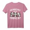 Panda Ich mag halt Pandas T-Shirt für Kinder, Mädchen & Damen – Perfektes Geschenk für Geburtstage & Weihnachten mit lustigem Panda-Design