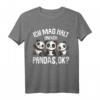 Panda Ich mag halt Pandas T-Shirt für Kinder, Mädchen & Damen – Perfektes Geschenk für Geburtstage & Weihnachten mit lustigem Panda-Design