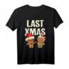 Last Christmas Lebkuchen Herz Pärchen T-Shirt – Lustiges und liebevolles Geschenk für Partner, Freunde & Familie zu Weihnachten, Geburtstag oder Überraschung