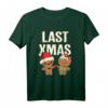 Last Christmas Lebkuchen Herz Pärchen T-Shirt – Lustiges und liebevolles Geschenk für Partner, Freunde & Familie zu Weihnachten, Geburtstag oder Überraschung